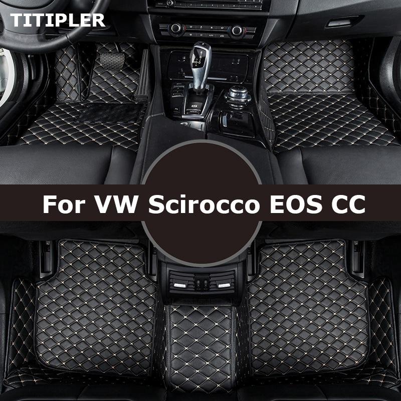 

TITIPLER изготовленные на заказ автомобильные коврики для VW Scirocco EOS CC Foot Coche аксессуары авто чёрный