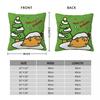 Christmas Gudetama The Lazy Egg Pillowcase Printing Polyester Cushion Cover Decorations Pillow Case Cover Chair Zippered 18''