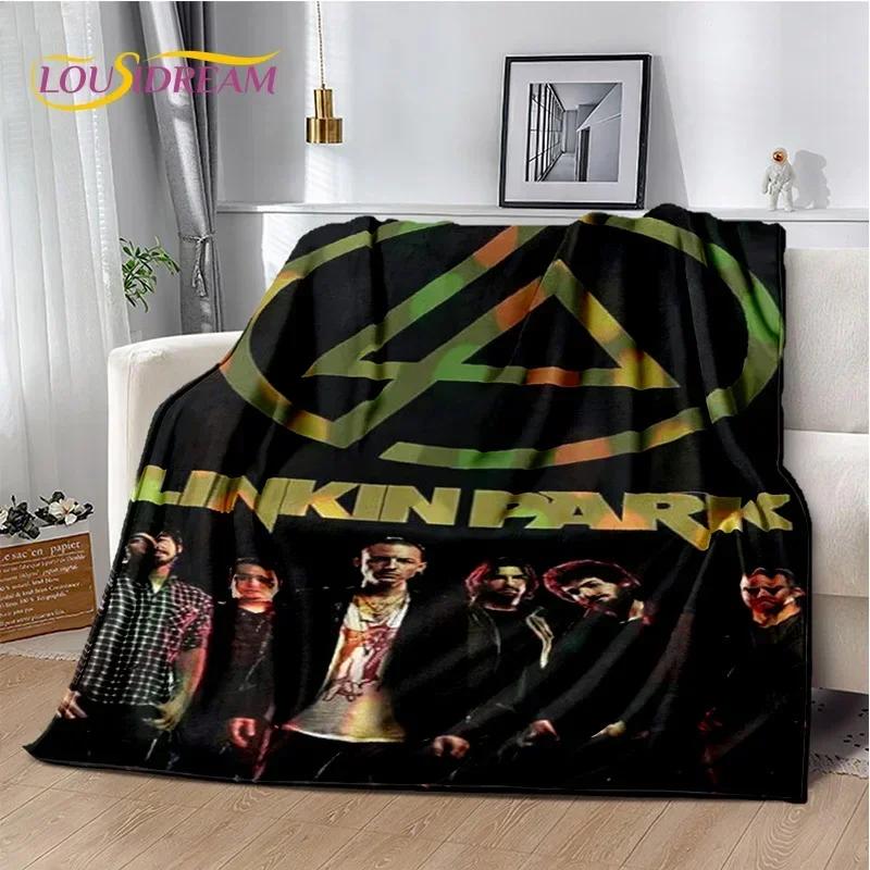 Retro Linkin Park D Flannel Throw Blanket for Bed Sofa Picnic  Perfect for Outdoor Leisure and Gifting