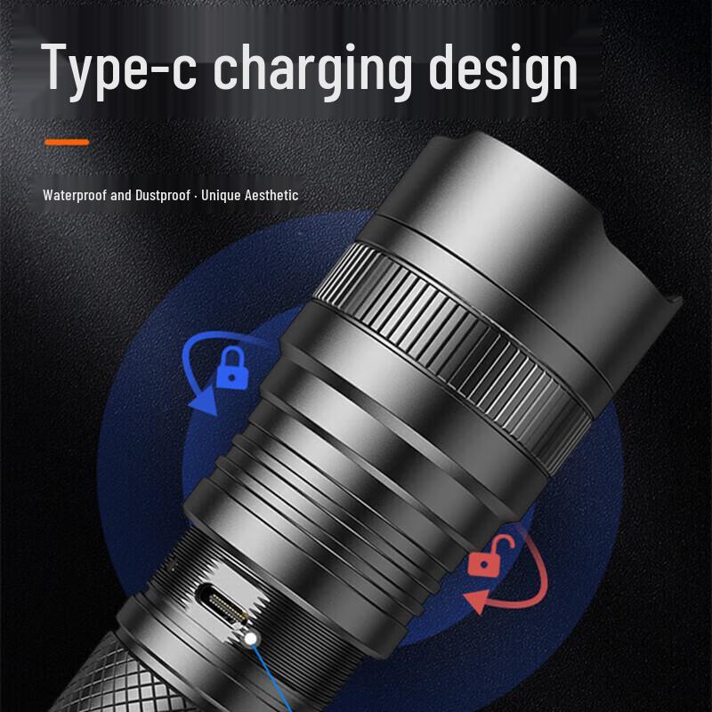 SupFire L6-G Ultra-Bright Rechargeable Flashlight