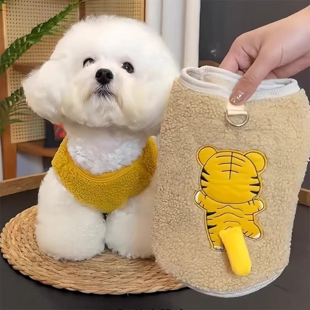 Creative Cat Sweater Soft Thickened Dog Jacket Windproof Cartoon Pet Clothes Winter