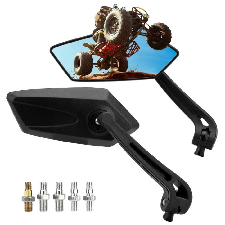 2 шт. Мотоциклетные зеркала заднего вида Вращающиеся боковые зеркала Универсальные зеркала для скутера 1