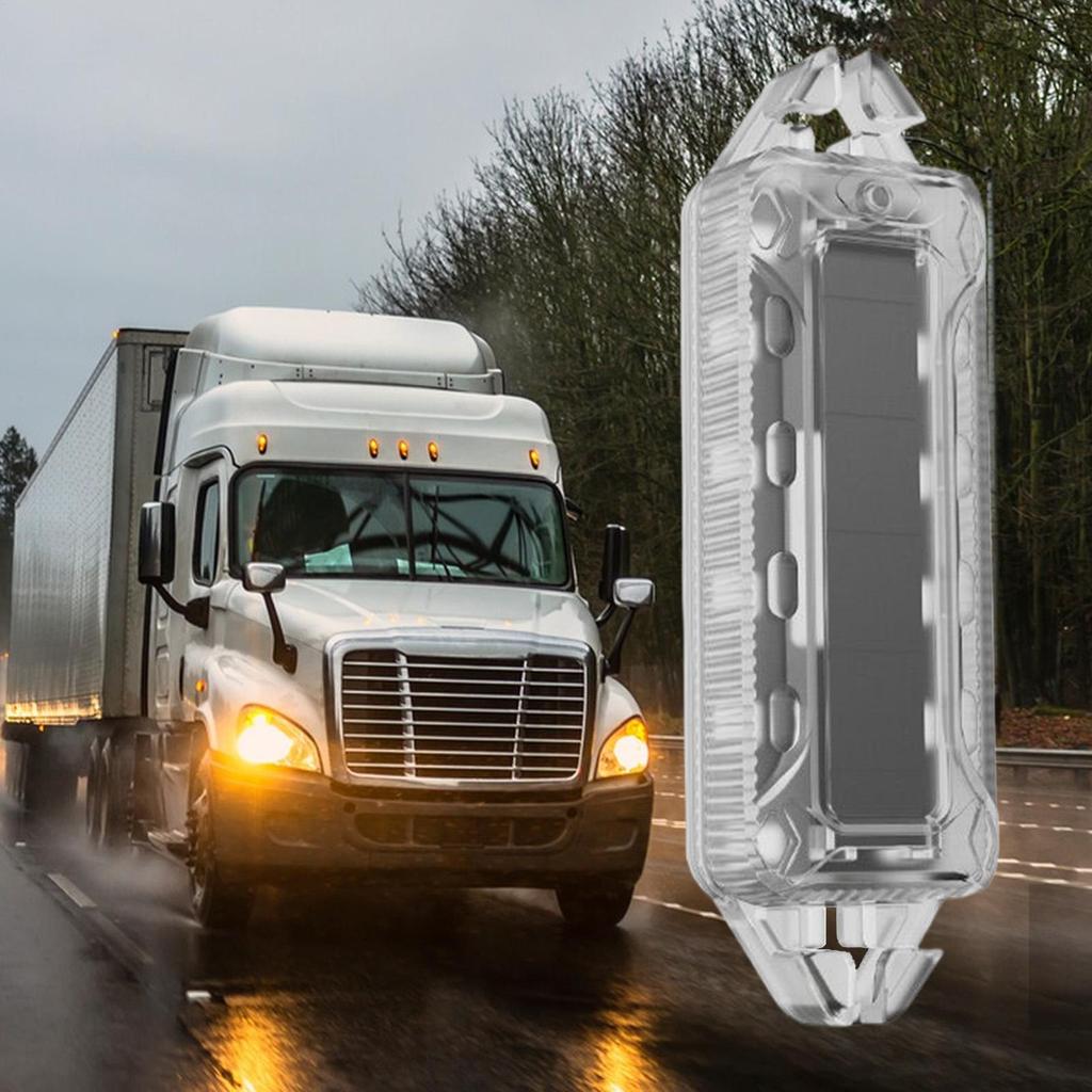 LED Strobe Lights For Trucks Solar Wireless LED Lights Car Exterior Anti Collision Warning Safety Solar Waterproof Flashing Lamp