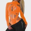 "Custom Irregular Mesh Spliced Lace-Up Jumpsuit - Sexy Nightclub Style"