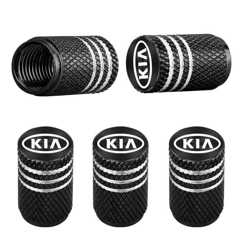5pcs Car Badges Metal Wheel Tire Valve Cap Covers Auto Accessories For Kia Rio Ceed Sportage Cerato Soul Sorento Picanto Optima xkbn81