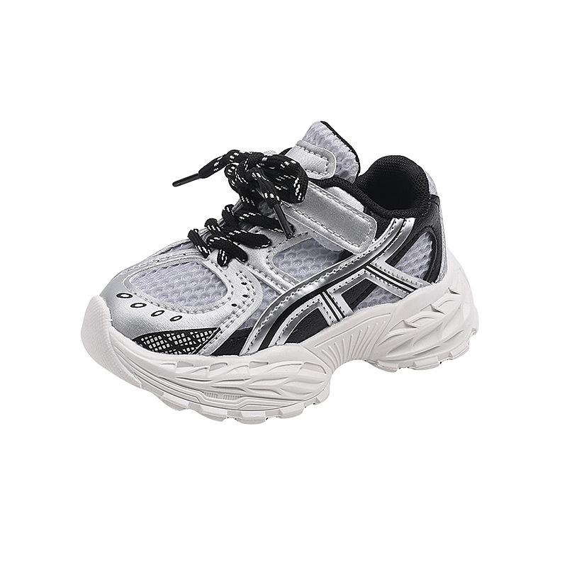 Spring Autumn Kids Breathable Mesh Sneakers Boys Girls Soft Sole Dad Shoes Lightweight Comfortable Casual Running Trainers