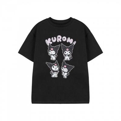 Girls Kuromi Heart Short-Sleeved T-Shirt