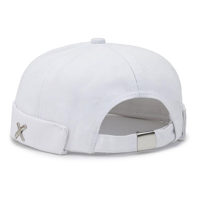 Stylish Korean Unisex Melon Skin Hat - Brimless Hip-Hop Tang Style Sailor Cap for Street Dance
