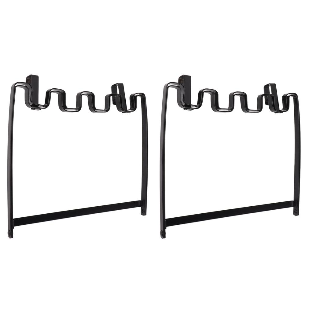 2PCS Hanging Trash Bag Holder Iron Foldable Under Sink Garbage Bag Rack for Kitchen Cupboard Frame Cabinet Door