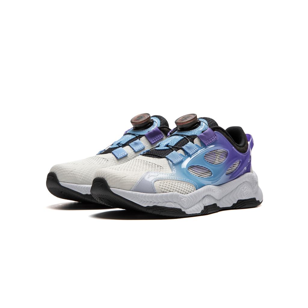 Li Ning Lightweight Versatile Non-Slip Shock Absorbing Durable Rebound Low-Top Casual Shoes Kids Casual Shoes Purple YKCU100-5