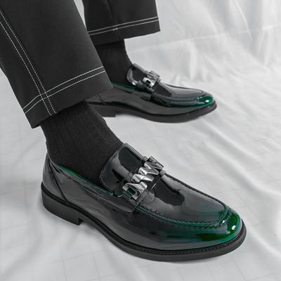 Factory Direct Sales Versatile Loafers Sleeve Wedding Men's Leather Shoes Business Casual Shoes Shiny Hair Stylist Men's Shoes