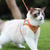 Cat Harness And Leash Escape-Proof Cat Harness with Reflective Strips Adjustable Step-in Harness for Small Medium Cats