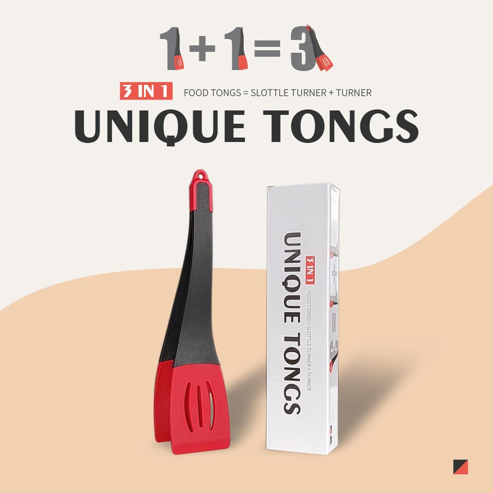 Silicone 3-in-1 Composable Spatula - Dish Scraper for Beef Steaks - Food Hinge Spatula - Fried Fish Spatula