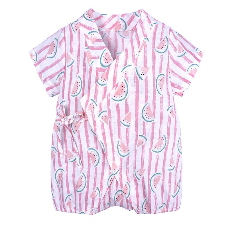 

Kiddiezoom летний комбинезон с короткими рукавами и принтом лимона для новорожденных девочек, повседневный комбинезон для маленьких мальчиков, одежда 3-6Months