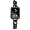 Electronic Watch Multifunctional Life Waterproof Touch Control Women Fashion Square Rhinestone LED Digital Watch for Daily Wear