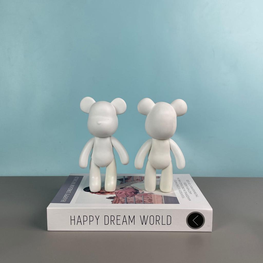 5PCS Toy Art  DIY Desiger Toys for Artist White Dolls home decoration Do it Yourself Vinyl Figure Accessories whol