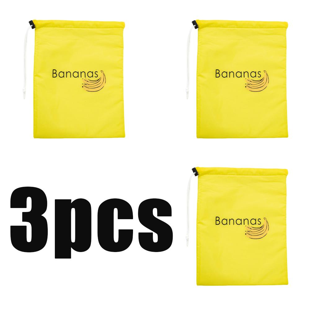 1-3pcs Banana Freshkeeping Bag Fruit Vegetables Storage Bag Insulated And Shock-Proof Pocket Drawstring Pocket Kitchen Supplies