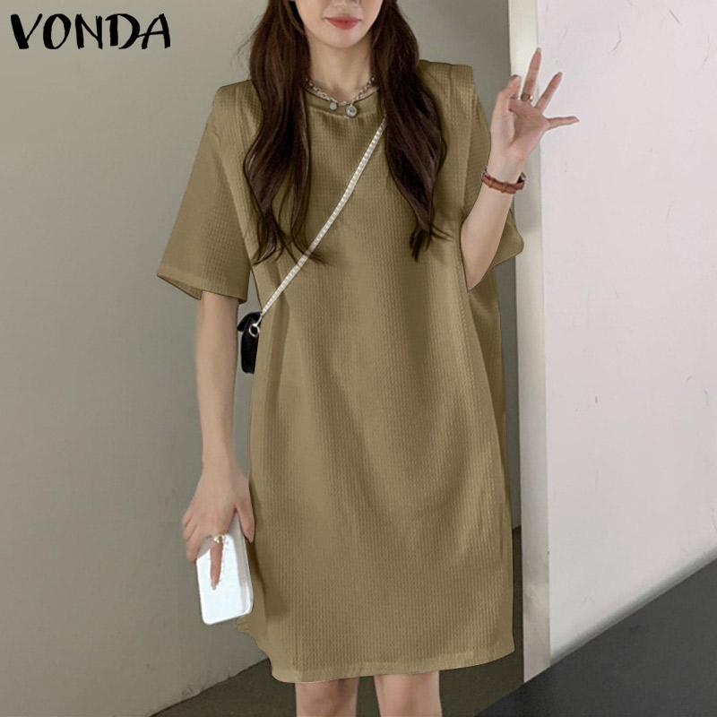 

Летнее женское свободное короткое платье VONDA H Line