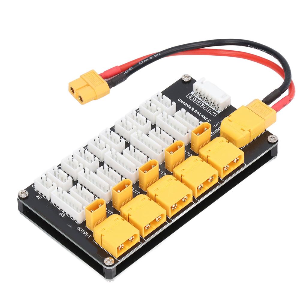 Lipo Battery Charging Board Parallel XT30 XT60 Plug 2‑6S Lithium Batteries for IMAX B6 Charger