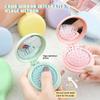 Folding Air Bag Comb With Mirror Mini Portable Travel Hair Brush Anti-static Styling Brush Head Massager Brush