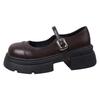 Black Ankle Buckle Platform Pumps Women Japanese Style Patent Leather Mary Jane Shoes Woman Punk Thick Heels Lolita Shoes Mujer