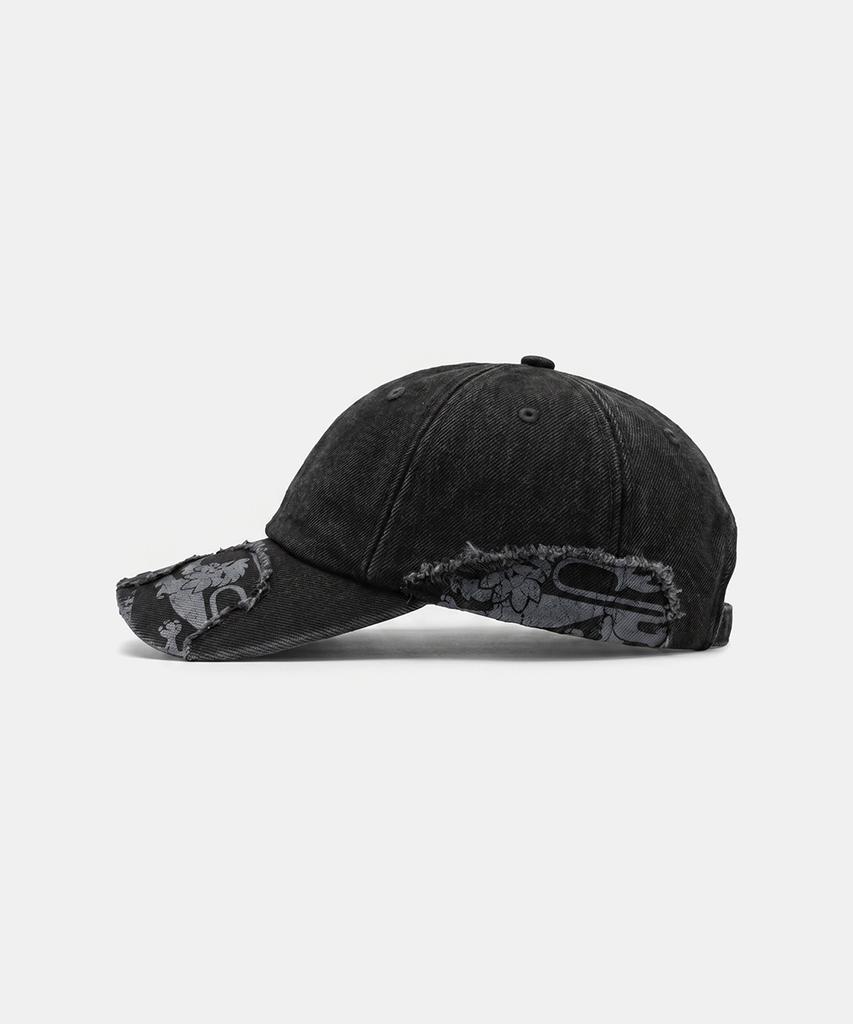 BADBLOOD Mystic Distressed Ball Cap - Black