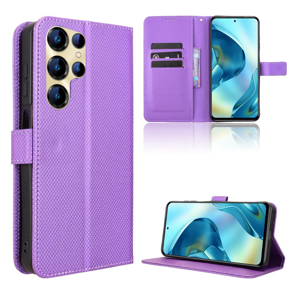 

Flip Cases for Oukitel C68 PU Leather Full-Body Protection Shockproof Durable Retro Phone Case for Oukitel C68 фіолетовий
