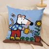 Cute B-Bobo The M-Mouse Cushion Cover Short Plush Double-Sided Print Square Throw Pillow Covers Sofa Home Cushion Decor