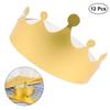 Paper Gold Card Crown Birthday Hats Theme Parties Wedding Parties Baby Shower Costume Gold 19.5 X 19.5 X 11.5cm