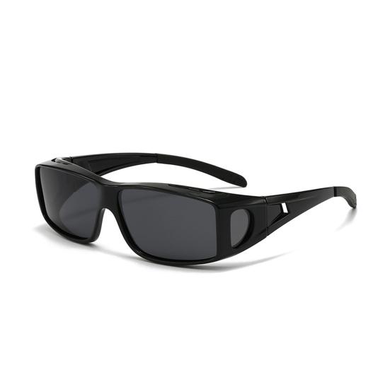 Night Vision Glasses Polarized Night Driving Glasses Anti-Glare Fit Over Sunglasses for Men Women UV Protection Visual Fatigue Relief