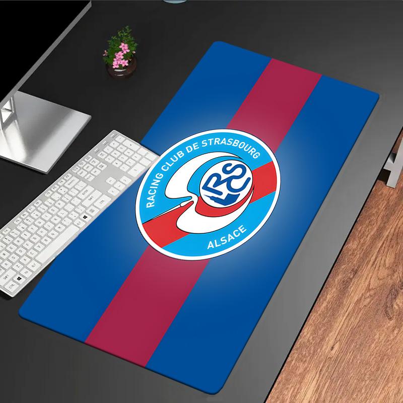 Racing Club Strasbourg Crest Mouse Pad, Rubber Base, Mouse Pad for Gamers and Office Use, Gaming Desk , Easy To Clean Mat Christmas fan gifts