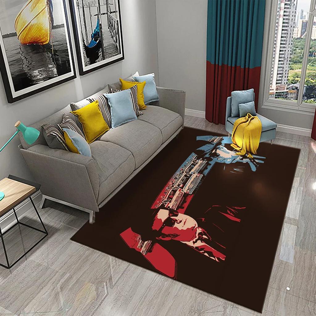 Classic Retro Poster Carpet for Living Room Bedroom Mat Home Decor Childrens Room Floor Rug Bathroom Mat Doormat Entrance Carpet