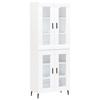 VidaXL Buffet haut Blanc 69,5x34x180 cm Bois d'ingénierie 3198289