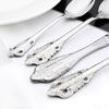 Royal 4-teiliges Silberbesteck Besteck Vintage Geschirr 18/10 Edelstahl Geschirr Home Hochzeit Party Abendessen Küche Restaurant Geschenk