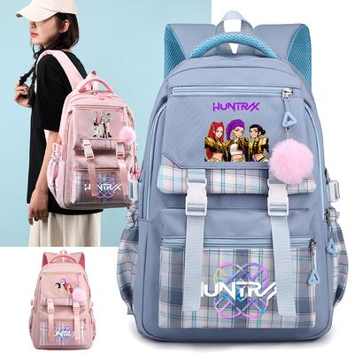 Cartoon K-Pop Printed Large Capacity Backpack for Teenger Student Girl Boy Schoolbag Bookbag Kid Gift Women Waterproof Travel Bag Rucksak