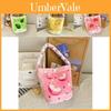 Adorable Cartoon Girl Fruit Handheld Bag For Kids Stylish Canvas Purse For Daily Use