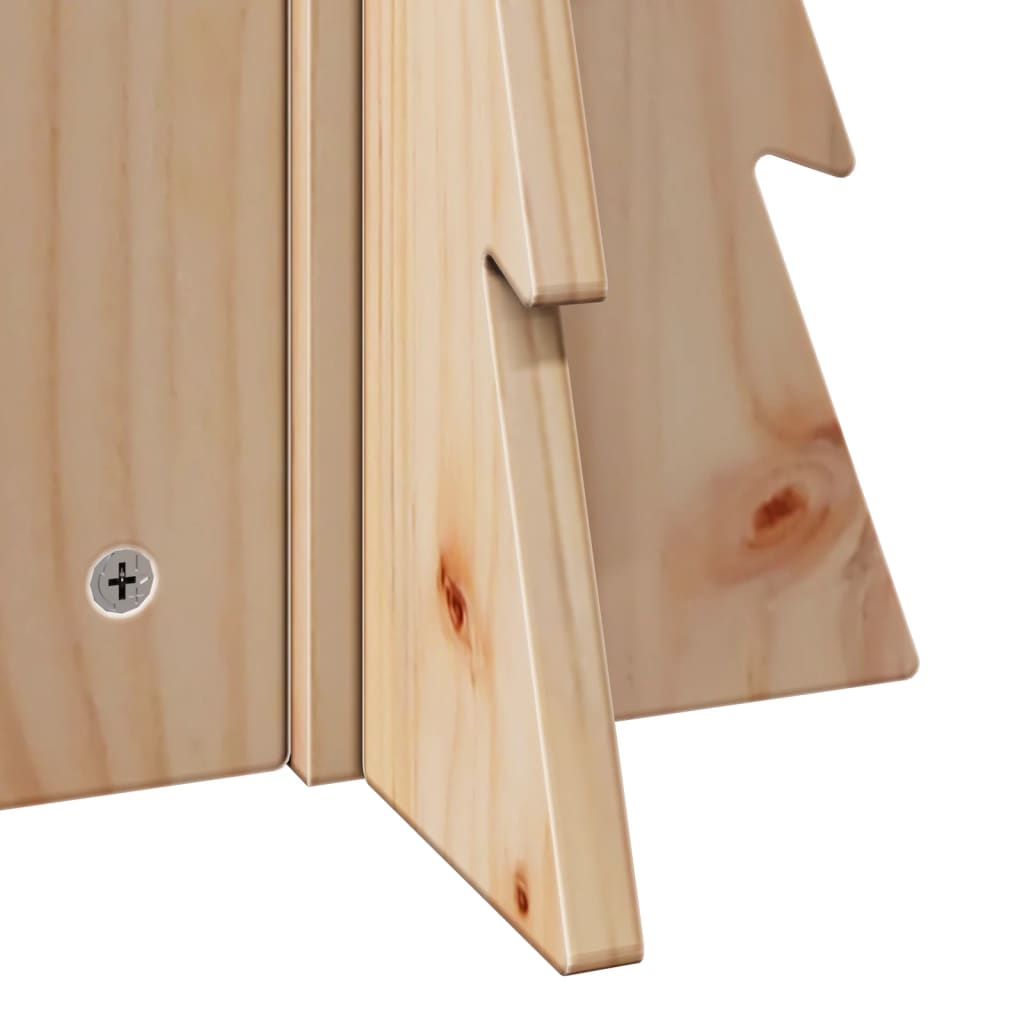 Wooden Christmas Tree for Decoration 49 Cm Solid Pine Wood
