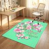 Cherries Disco Ball Theme Soft Crystal Velvet Rug Custom Name & Text Print Non Slip Floor Rug for Bedroom Living Room