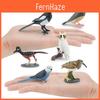 Modelos Realistas de Pássaros PVC Coleção de Decoração de Jardim Com Pegas Papagaios E Coruja Figuras de Animais Para Paisagismo e Decoração de Casa