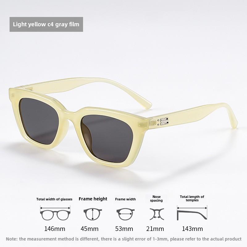 Personalized, Fashionable, and Cool Multi-color Sunscreen Sunglasses, Large Frame, UV Resistant, and Durable Women's Sunglasses