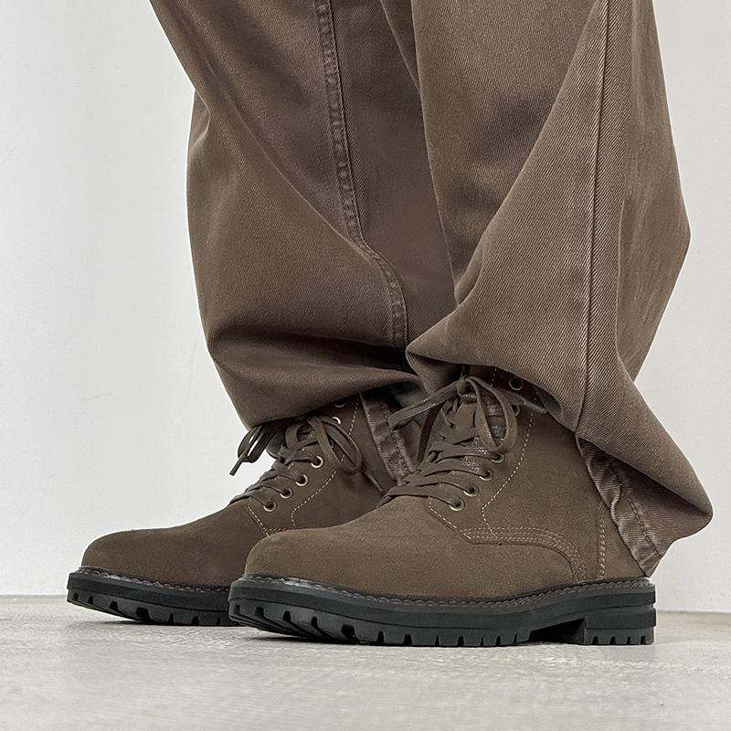 Fashion Autumn and winter boots Trendy men's minimalist style design Fashion party Outdoor street High quality luxury shoes lace-up New