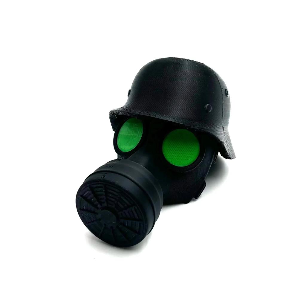 Funny Trailer Hitch Cover - Creative Helmet & Gas Mask Design, Universal Dust Cap For Coupling Protection