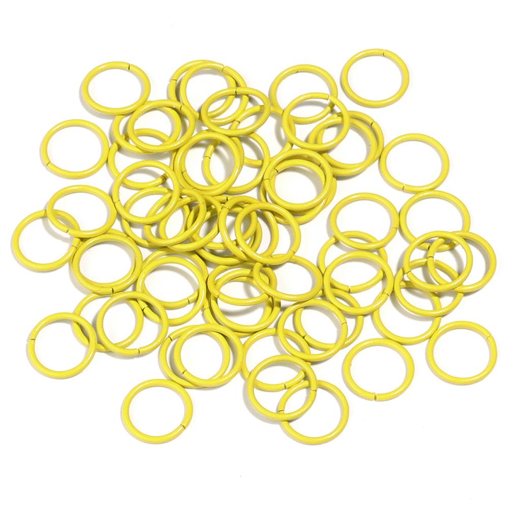50Pcs Multicolor Charm Metal 8 10mm  Single Loops Jump Rings DIY Jewelry Findings Closed Ring For Keychain Bracelet Accessories