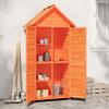 VidaXL Garden Tool Shed Brown 89x52.5x175 Cm Solid Pine Wood 172243