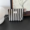 Fresh striped cosmetic bag women's toiletry bag storage bag large-capacity portable simple hand-held cosmetic bag