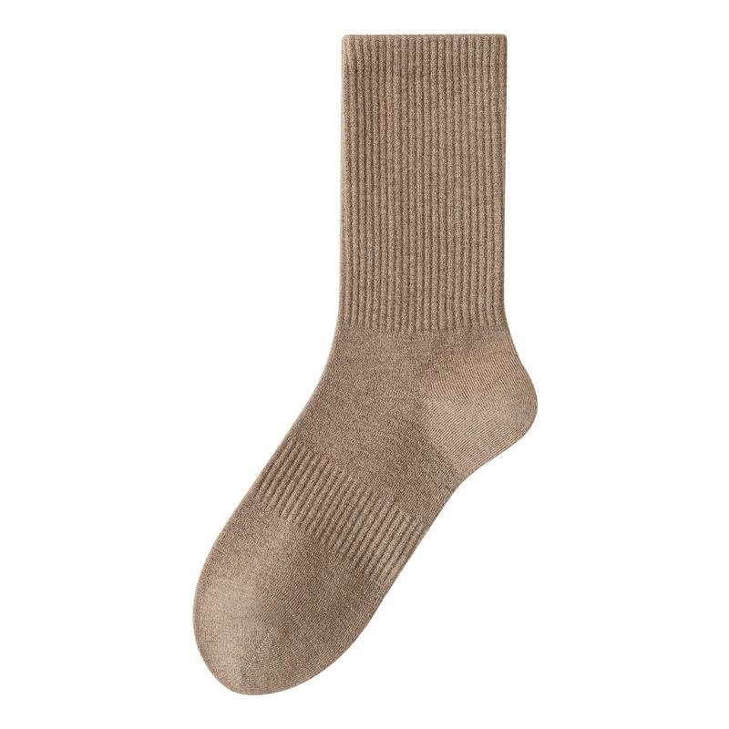 Woolen Socks, Thickened Warm Stockings, Autumn and Winter Women's Socks, Non-constricting, Stacked Mid-calf Stockings