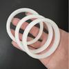 12mm White Moonlight Round Bar Thick Bracelet - New Chinese Style Cheongsam Accessory, Noble Concubine National Style.
