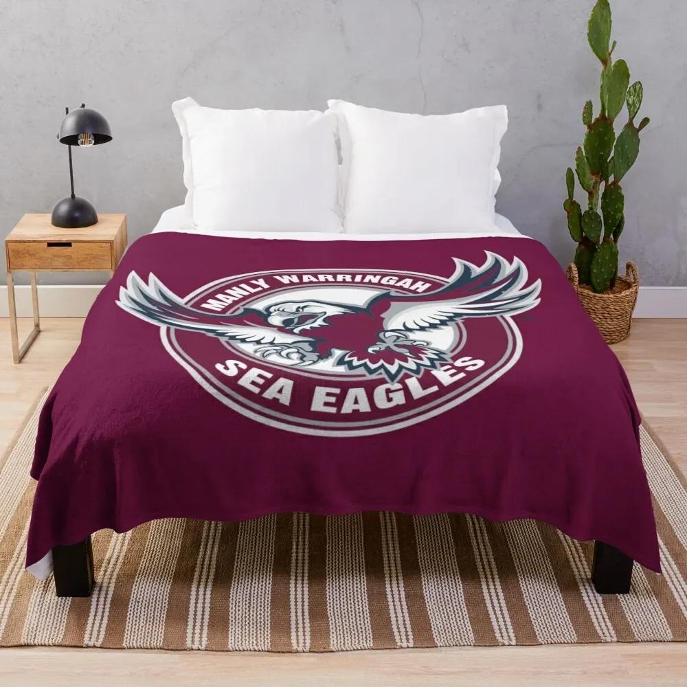 Пледовая одеяло Manly Warringah Sea Eagles Декоративное для кровати Постельное белье косплей аниме Для дивана Тонкое Роскошный бренд Одеяла Size: 75*100cm, Weight: 230 GSM