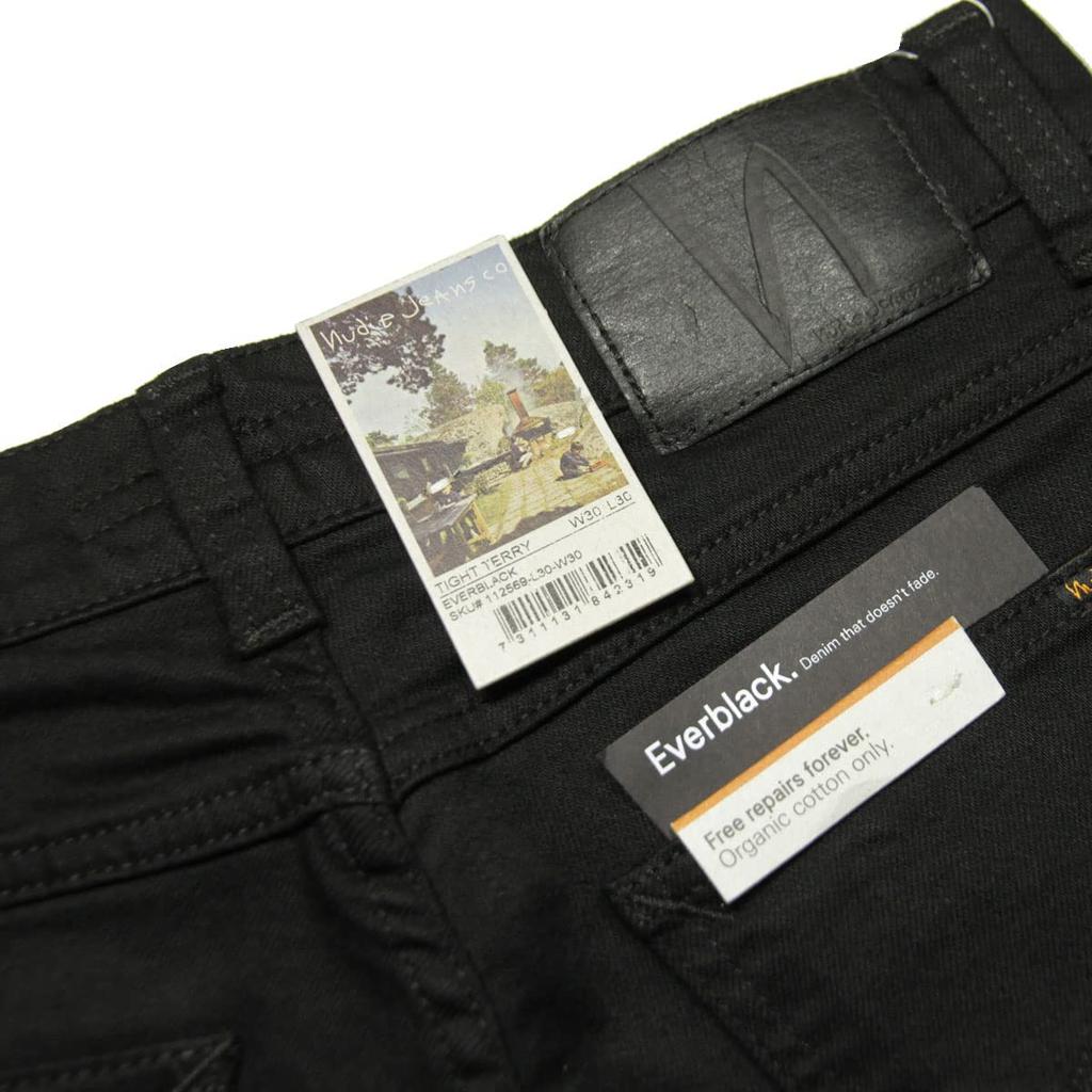 Nudie Jeans Tight Terry Authentic Nudie Tight Terry Denim Ever Sizes 841 Men's Jeans, Jeans, Jeans, Black, 112569, W31-L32 (Code 4146796213-4-3)