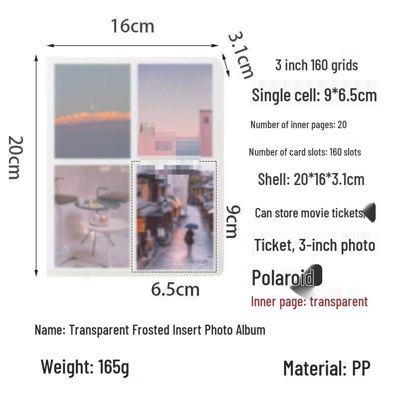 3-Inch Polaroid & Ticket Storage Album for Stargazing Keepsakes